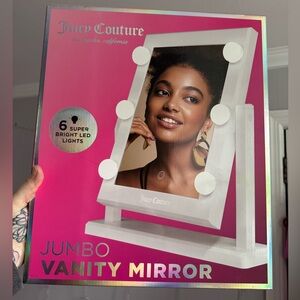 Juicy Couture Jumbo Vanity Mirror with LED Lights NWT NIB makeup 💄 girly cute  💕